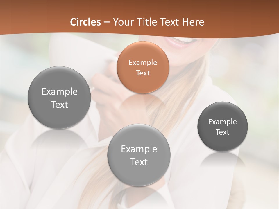 Hot Attractive Blonde PowerPoint Template