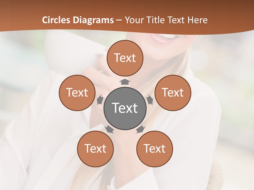 Hot Attractive Blonde PowerPoint Template