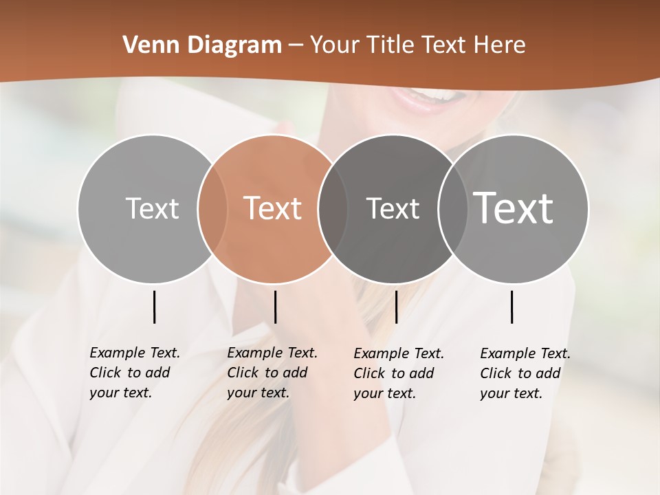 Hot Attractive Blonde PowerPoint Template