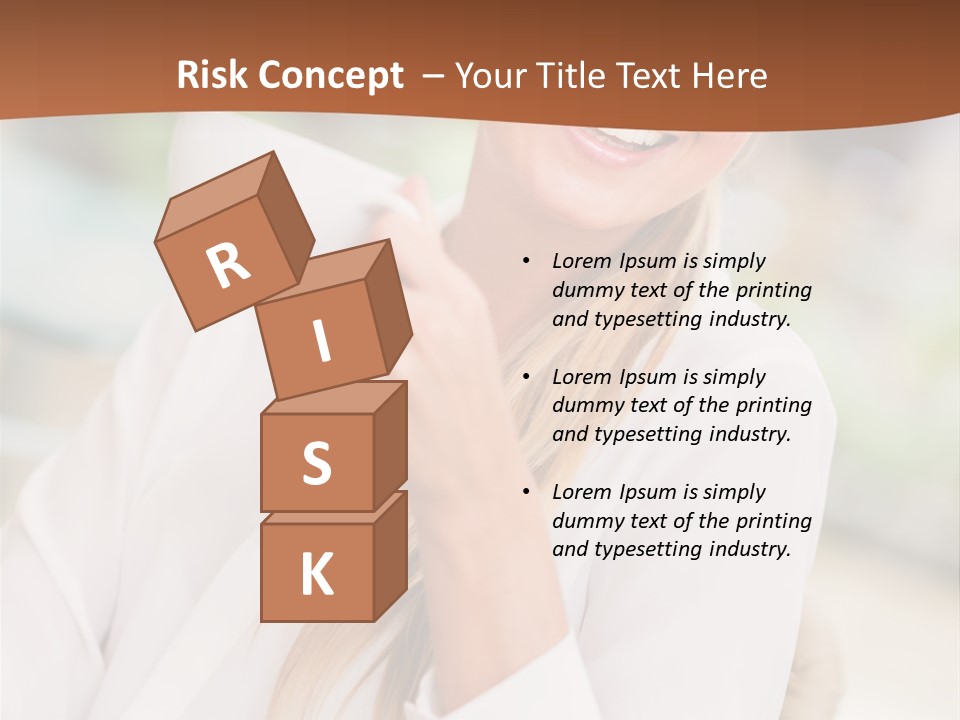 Hot Attractive Blonde PowerPoint Template