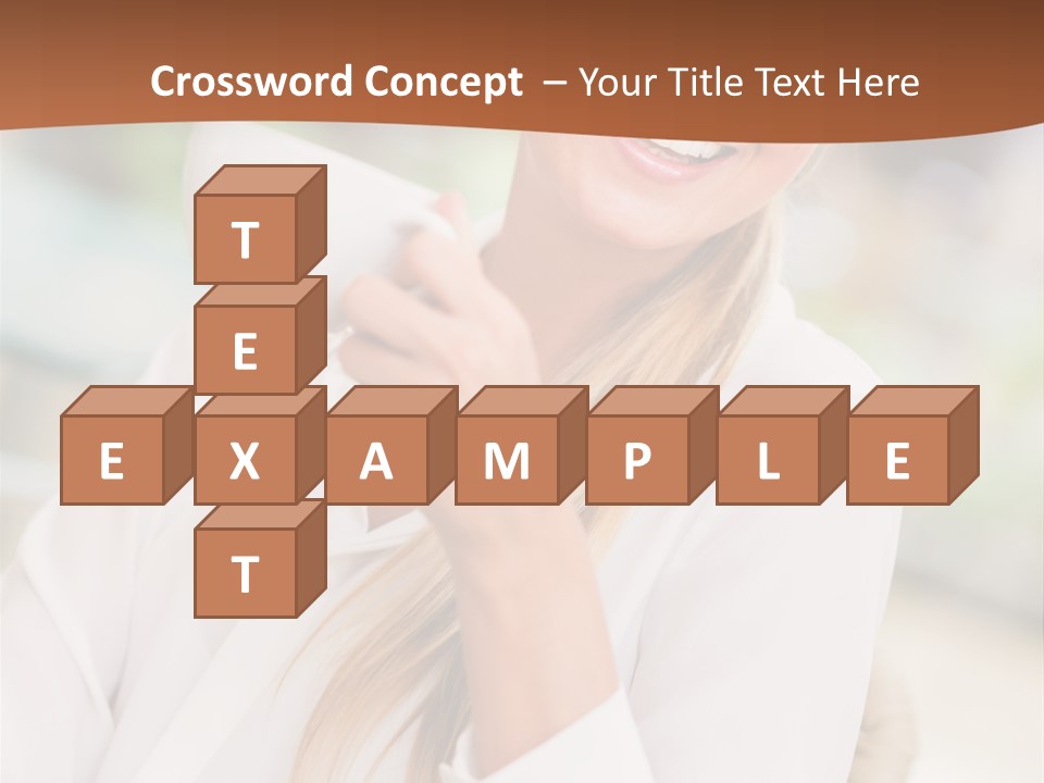 Hot Attractive Blonde PowerPoint Template