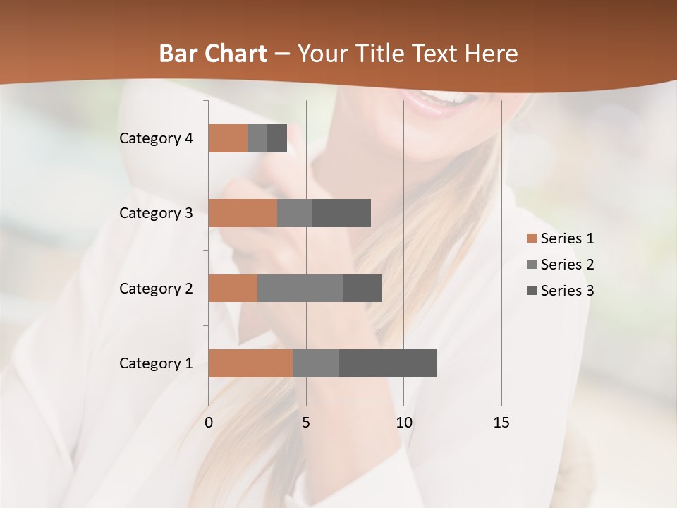 Hot Attractive Blonde PowerPoint Template