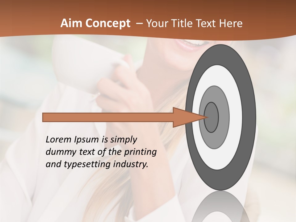 Hot Attractive Blonde PowerPoint Template