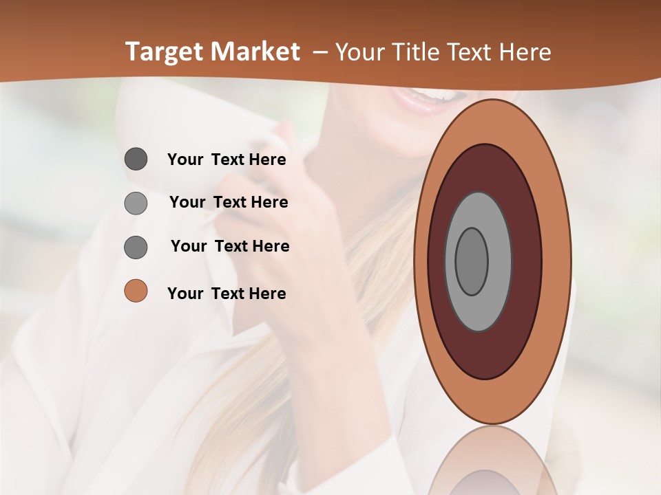 Hot Attractive Blonde PowerPoint Template