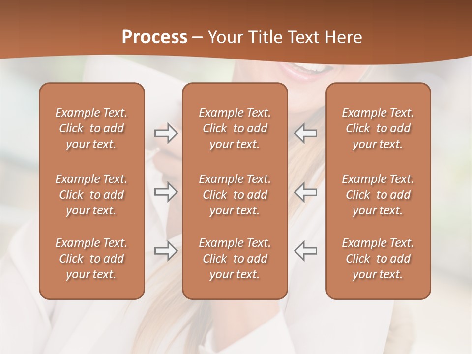 Hot Attractive Blonde PowerPoint Template