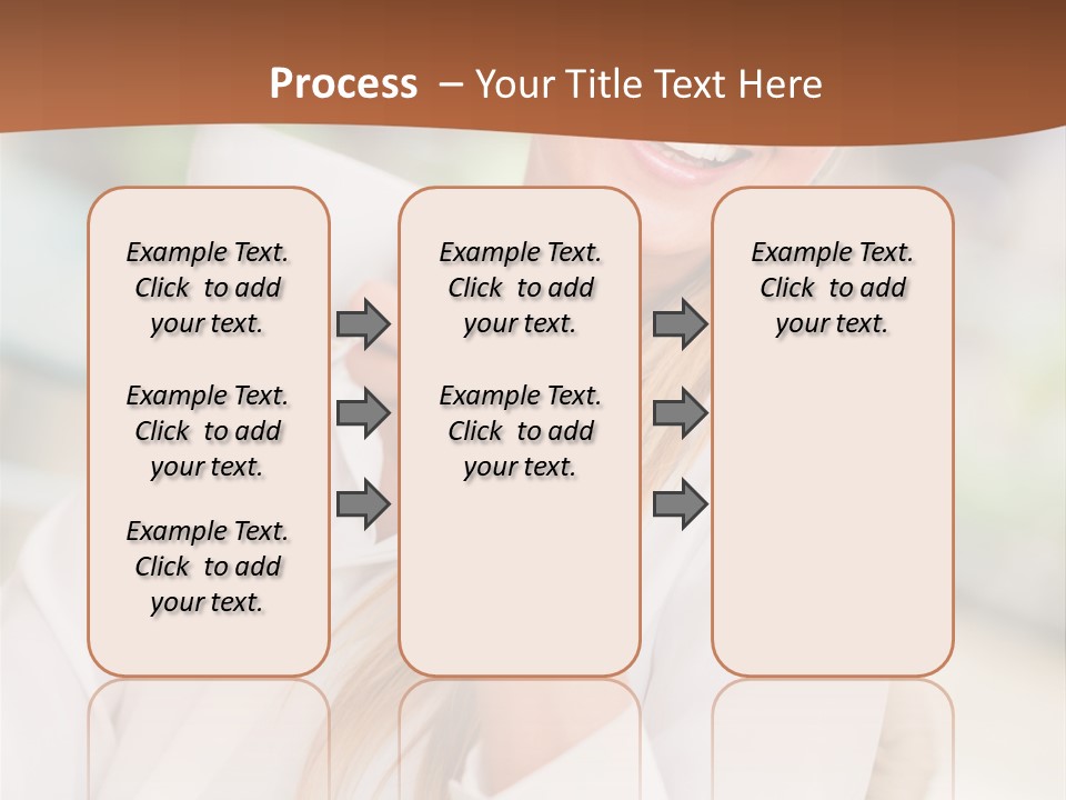 Hot Attractive Blonde PowerPoint Template