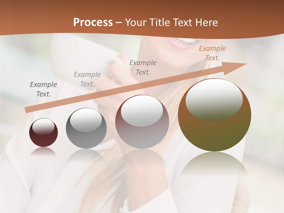 Hot Attractive Blonde PowerPoint Template