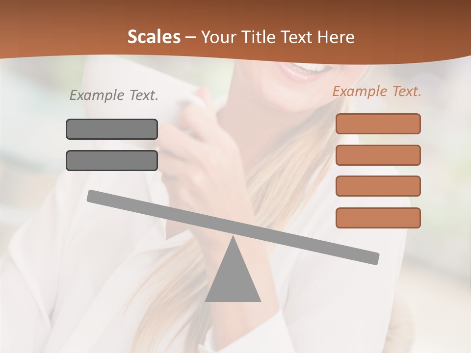 Hot Attractive Blonde PowerPoint Template