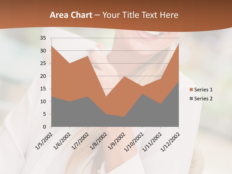 Hot Attractive Blonde PowerPoint Template