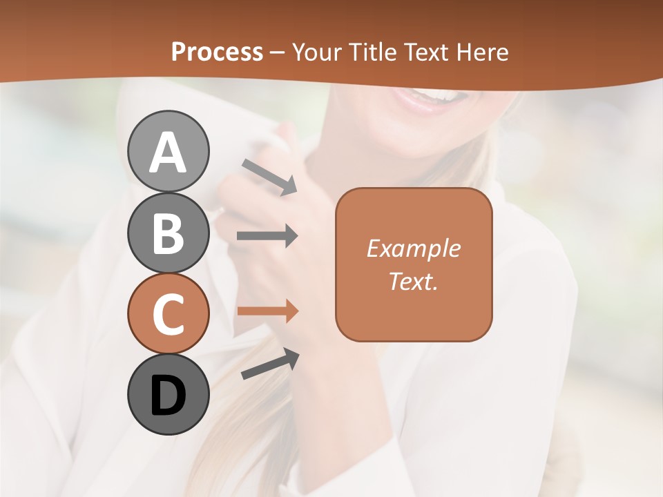 Hot Attractive Blonde PowerPoint Template