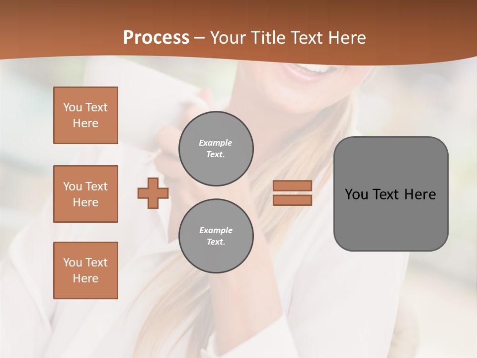 Hot Attractive Blonde PowerPoint Template