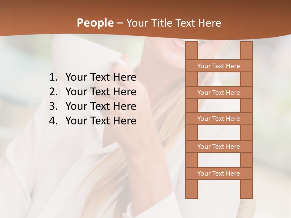 Hot Attractive Blonde PowerPoint Template