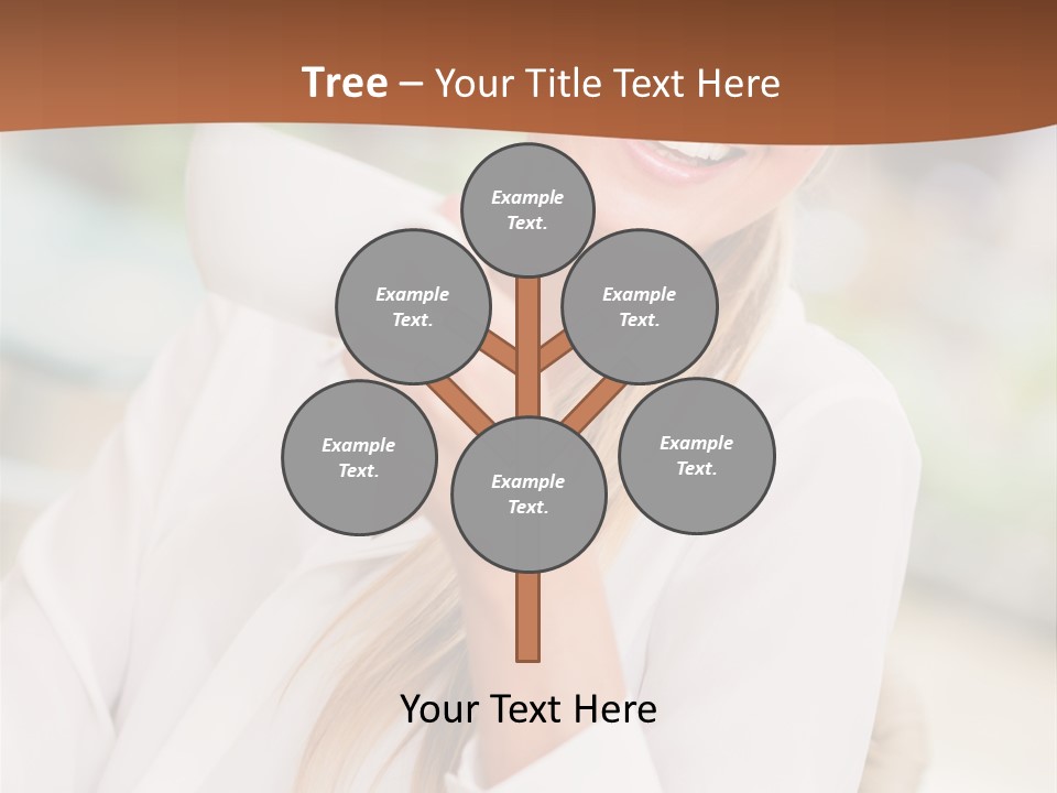 Hot Attractive Blonde PowerPoint Template