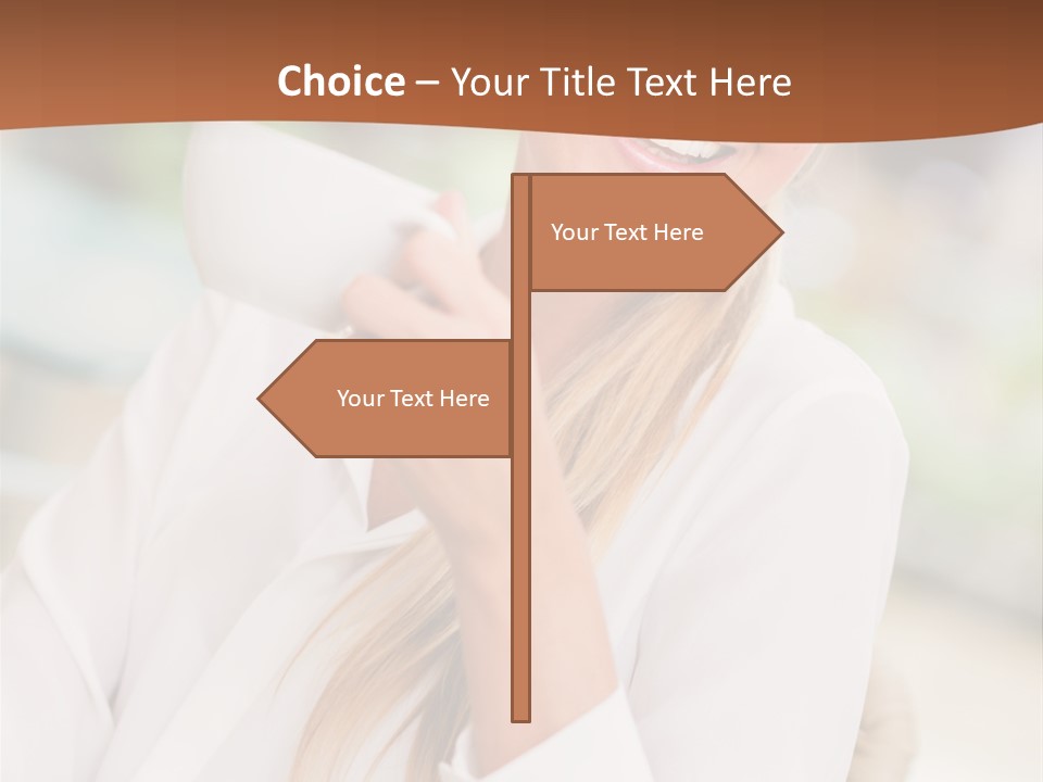 Hot Attractive Blonde PowerPoint Template