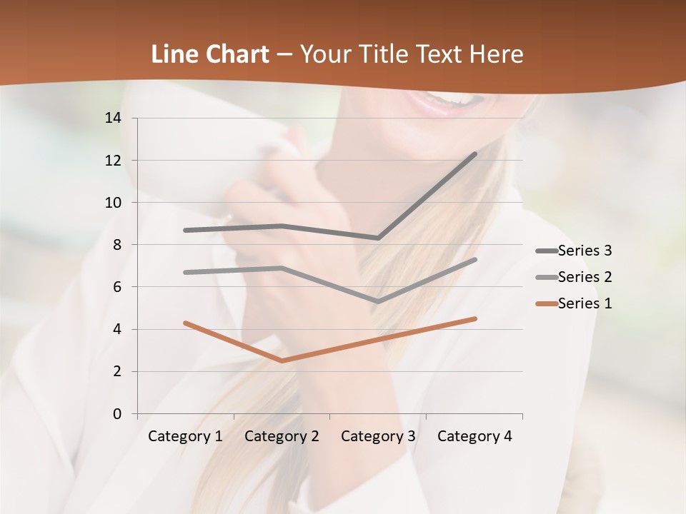 Hot Attractive Blonde PowerPoint Template