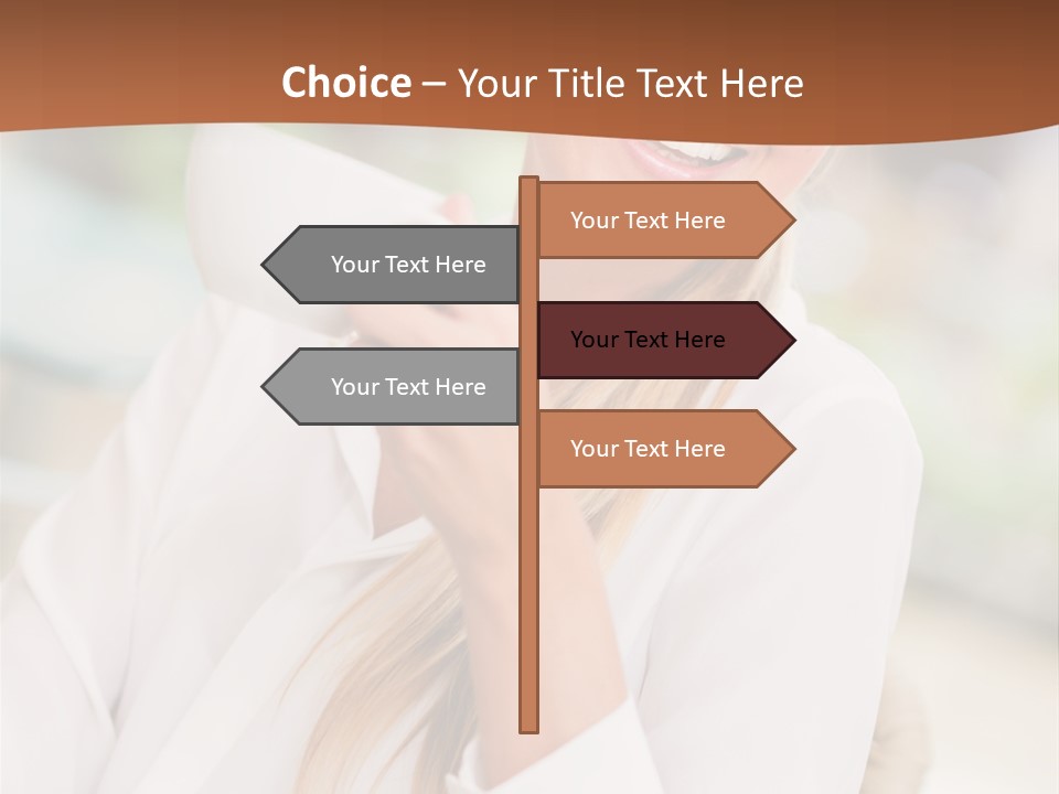 Hot Attractive Blonde PowerPoint Template