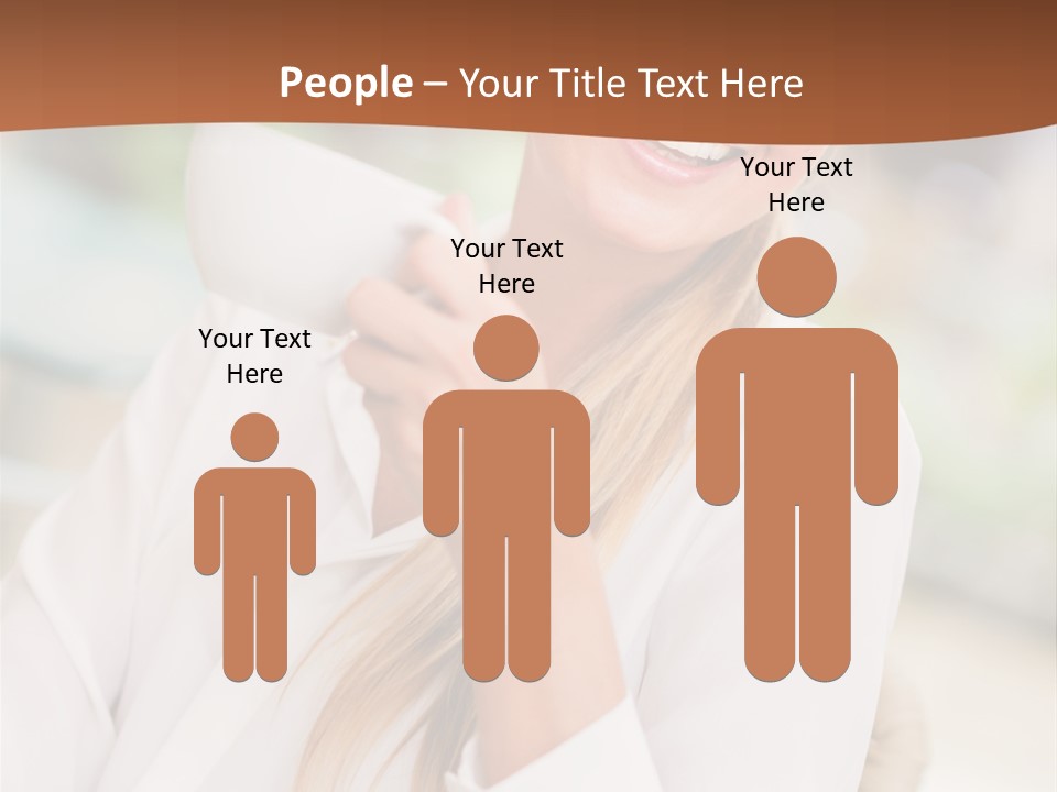 Hot Attractive Blonde PowerPoint Template