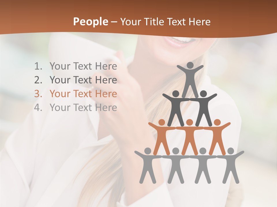 Hot Attractive Blonde PowerPoint Template