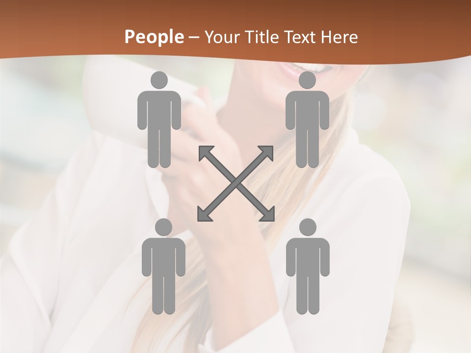 Hot Attractive Blonde PowerPoint Template