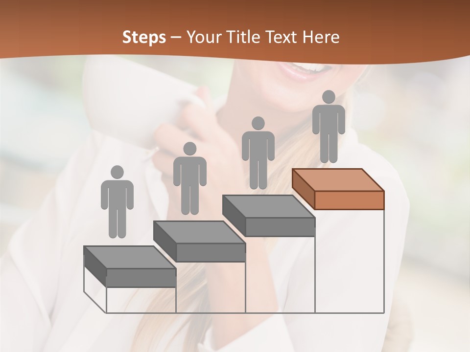 Hot Attractive Blonde PowerPoint Template