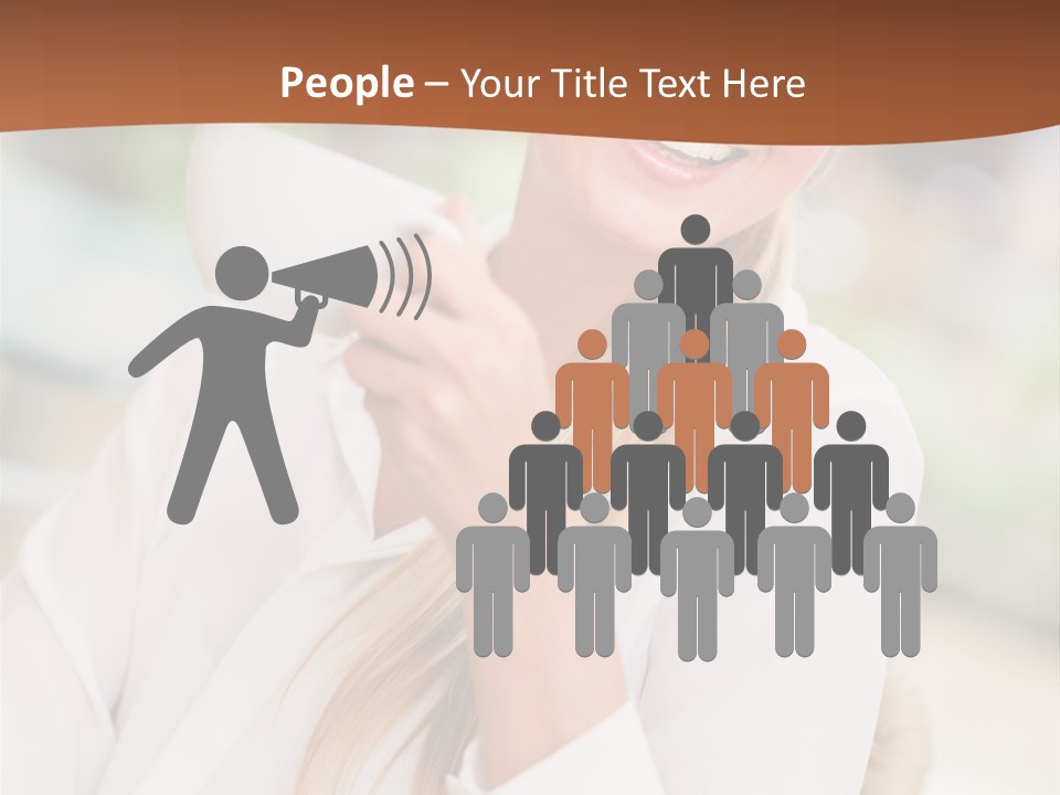 Hot Attractive Blonde PowerPoint Template