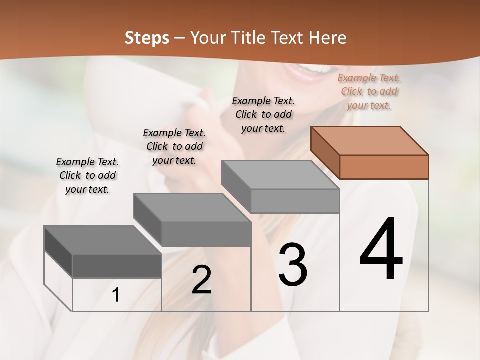 Hot Attractive Blonde PowerPoint Template