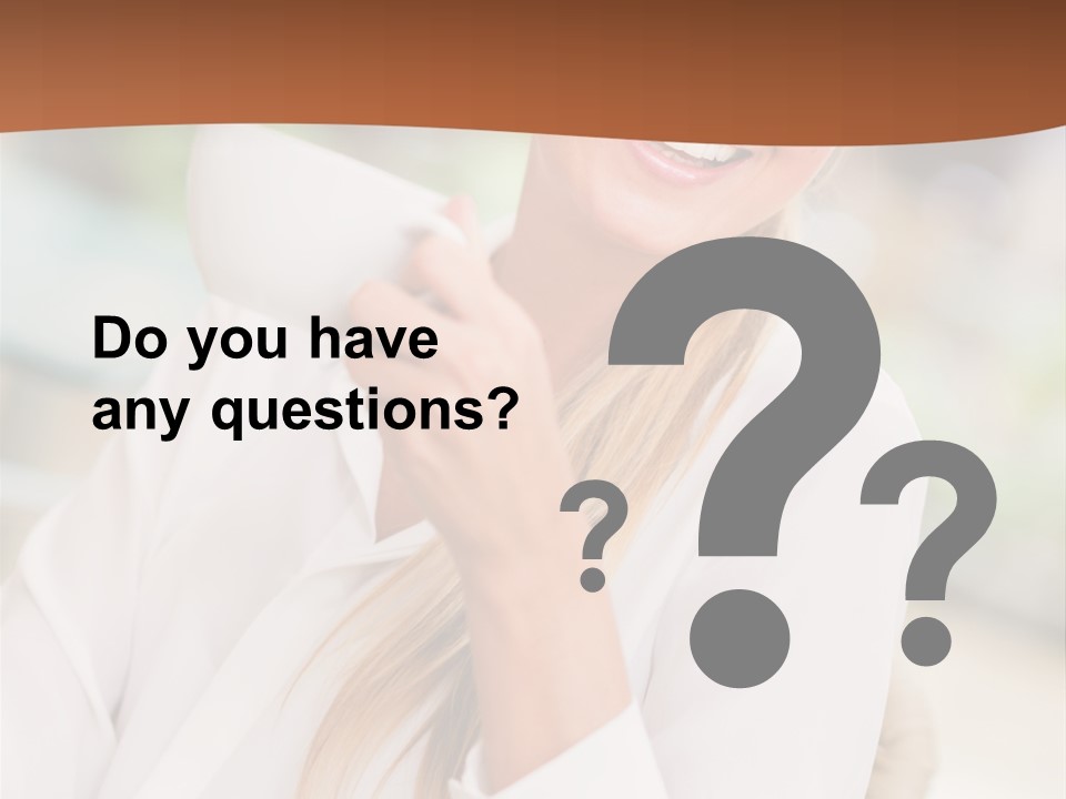 Hot Attractive Blonde PowerPoint Template