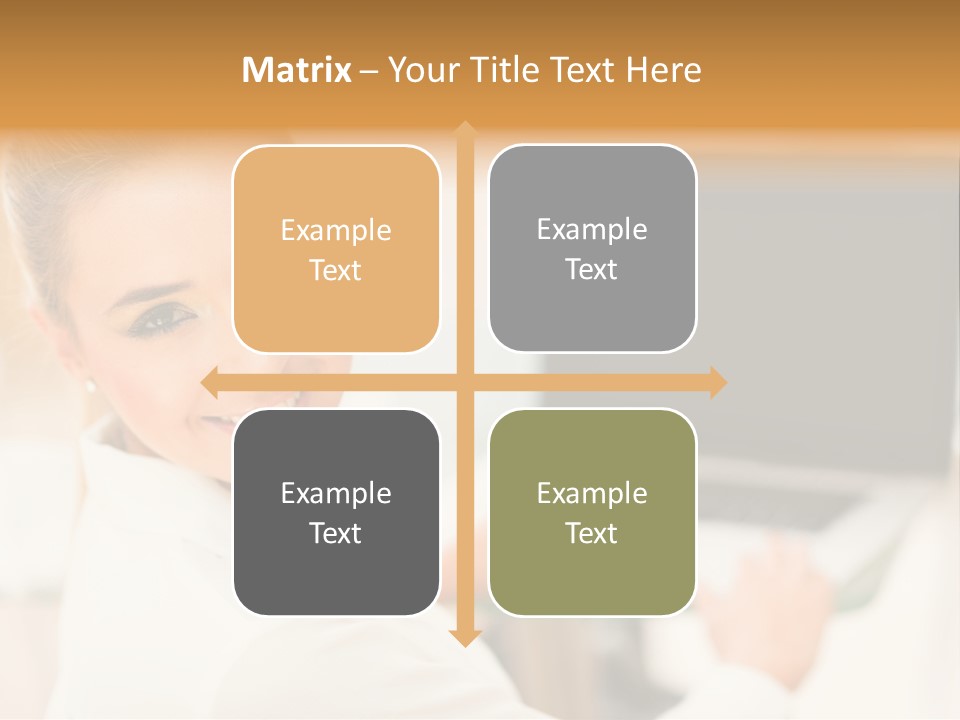 Successful Happy Girl PowerPoint Template