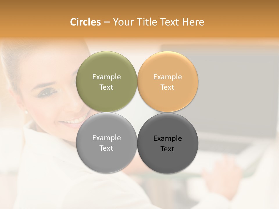 Successful Happy Girl PowerPoint Template