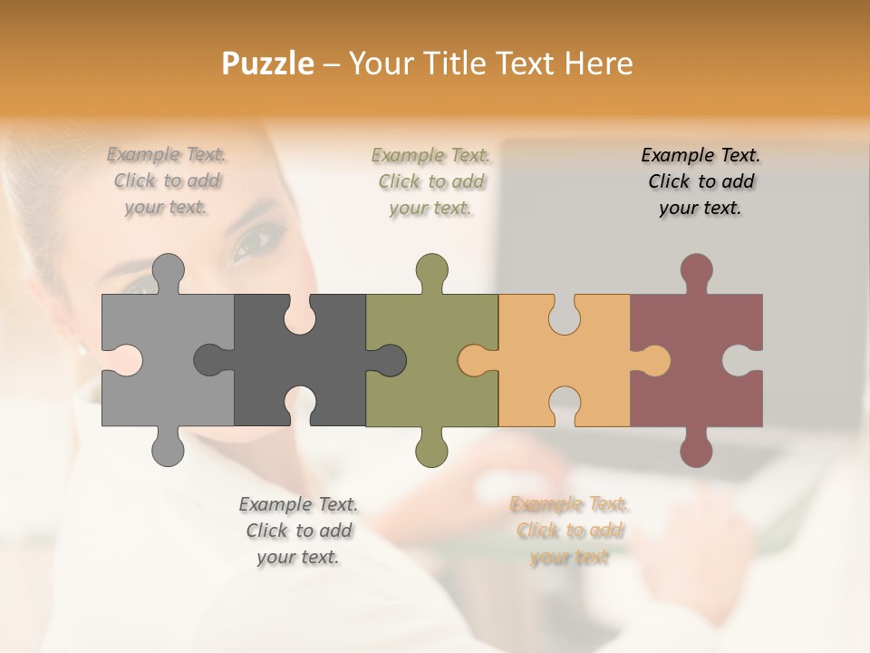 Successful Happy Girl PowerPoint Template