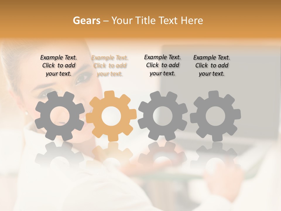 Successful Happy Girl PowerPoint Template