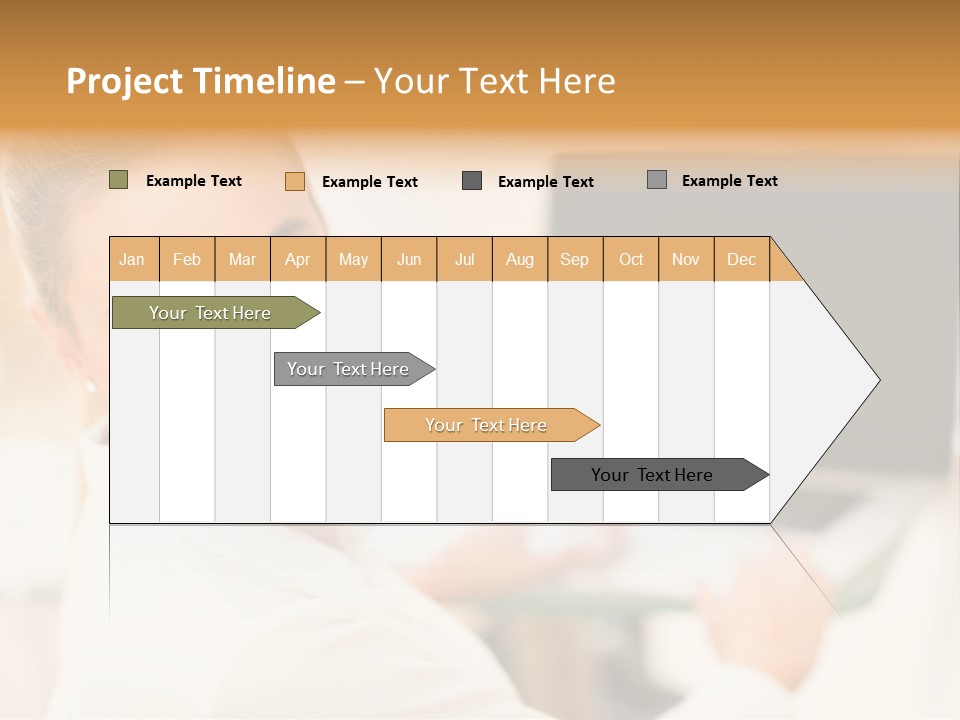Successful Happy Girl PowerPoint Template