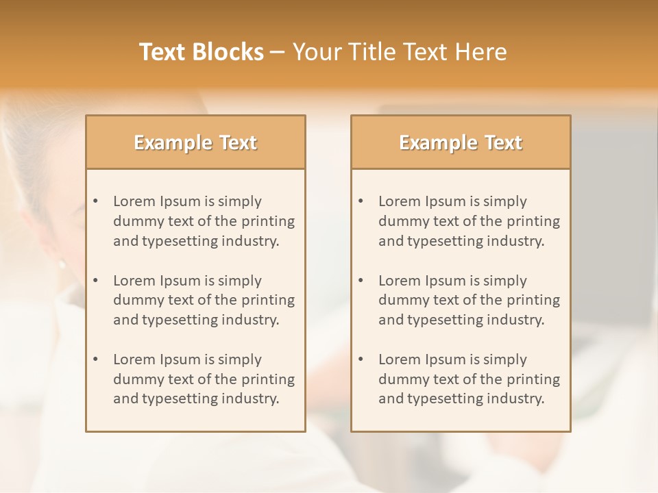 Successful Happy Girl PowerPoint Template