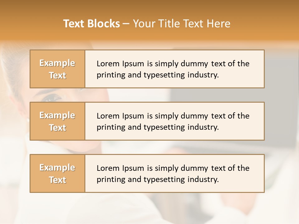 Successful Happy Girl PowerPoint Template