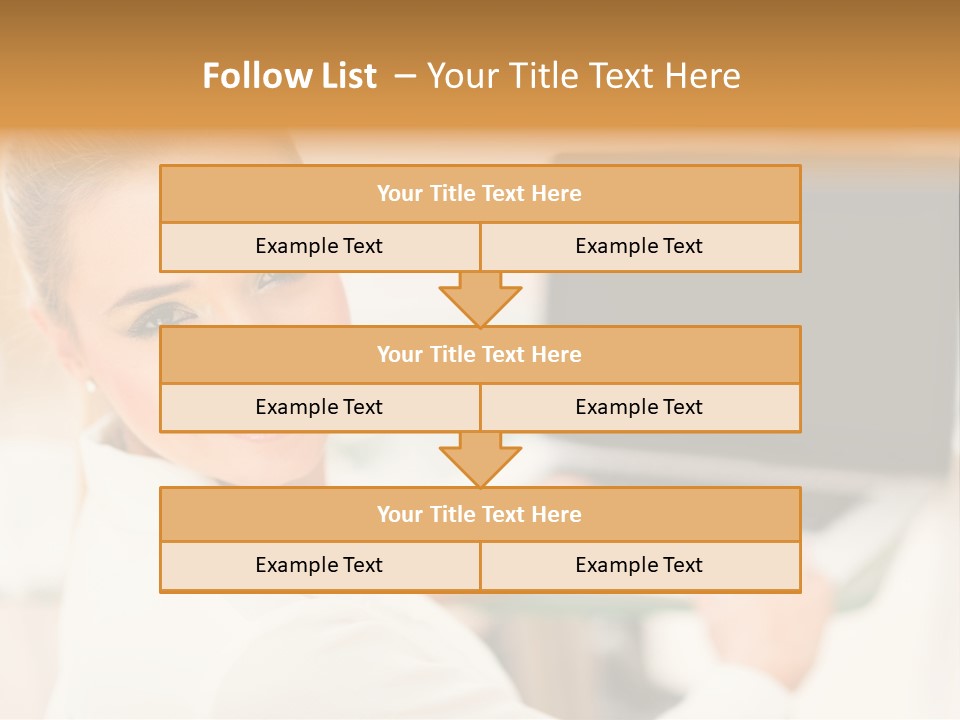 Successful Happy Girl PowerPoint Template