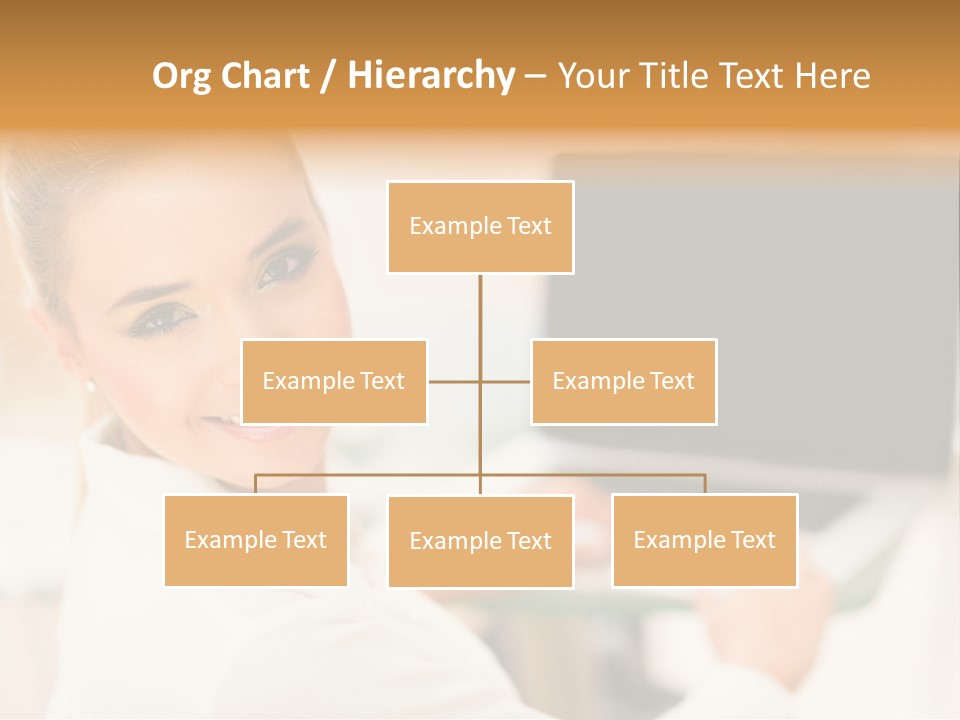 Successful Happy Girl PowerPoint Template
