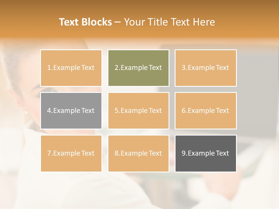 Successful Happy Girl PowerPoint Template