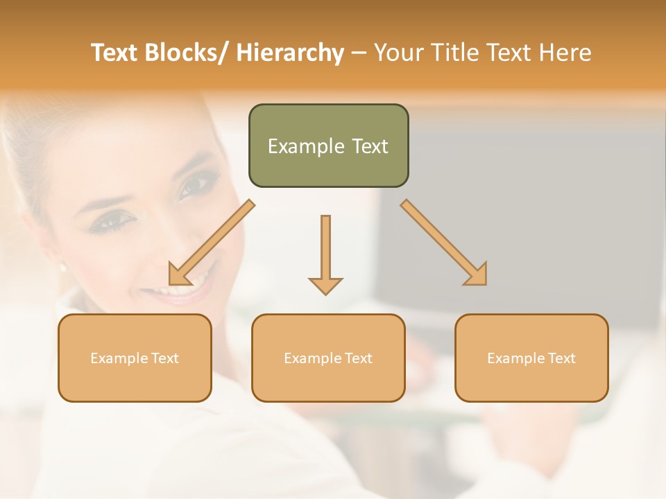 Successful Happy Girl PowerPoint Template