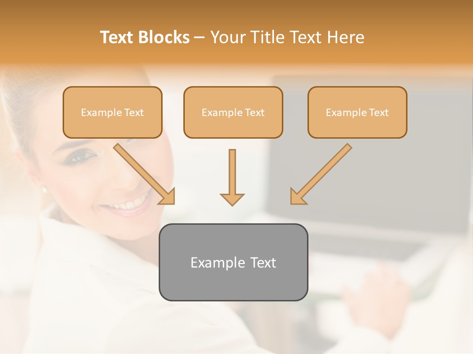 Successful Happy Girl PowerPoint Template