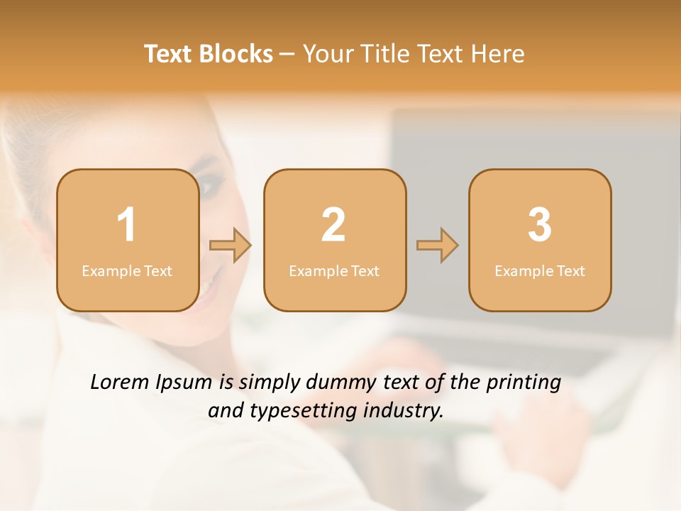 Successful Happy Girl PowerPoint Template