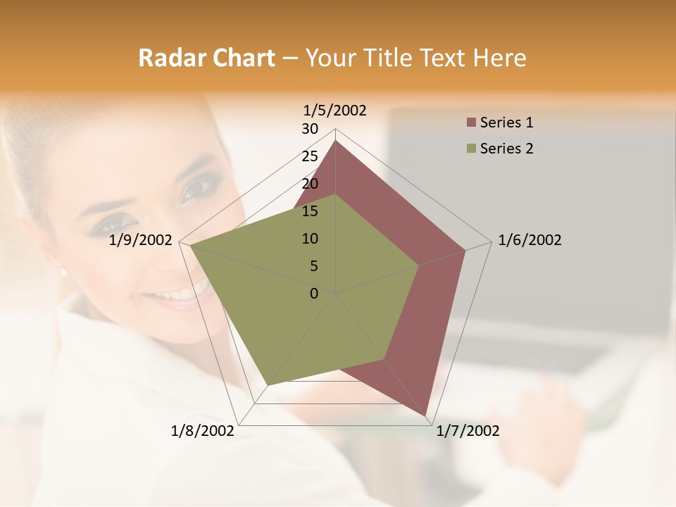 Successful Happy Girl PowerPoint Template
