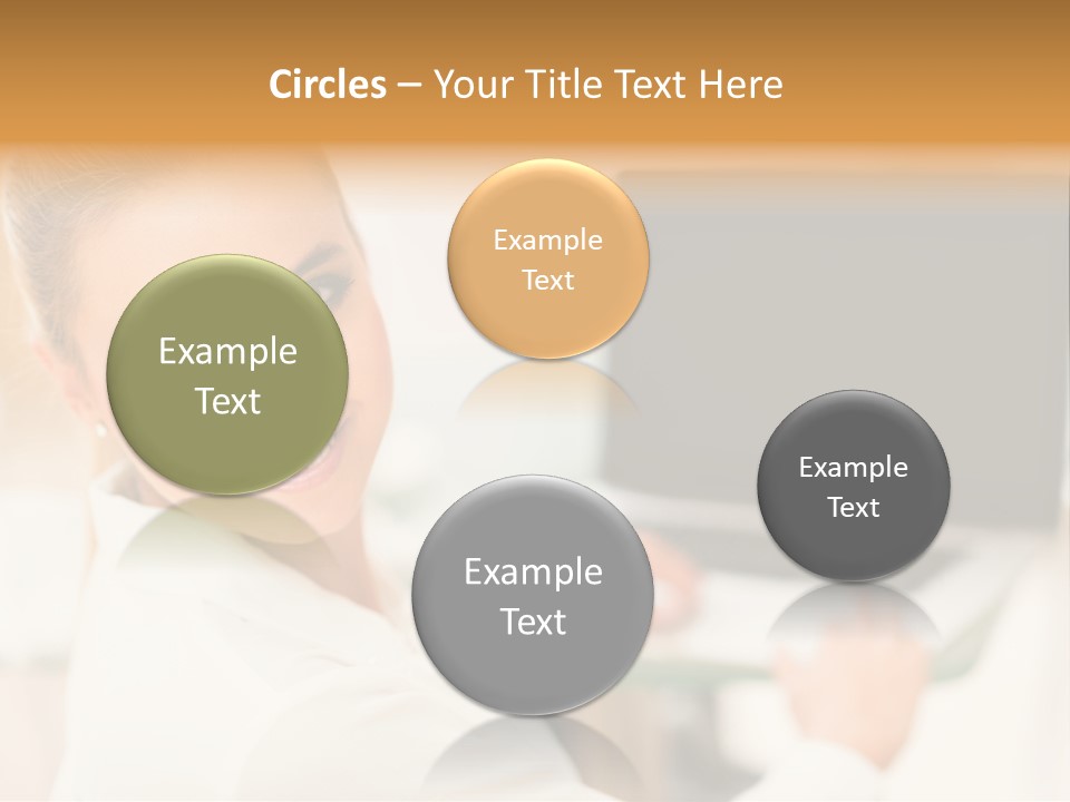 Successful Happy Girl PowerPoint Template