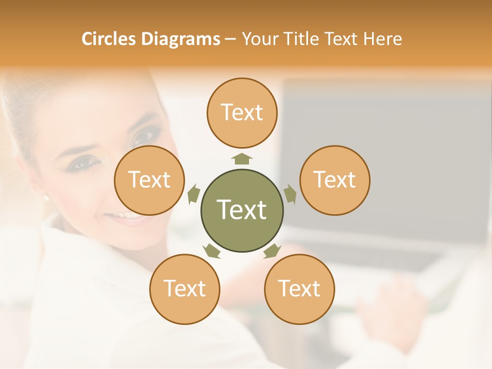 Successful Happy Girl PowerPoint Template