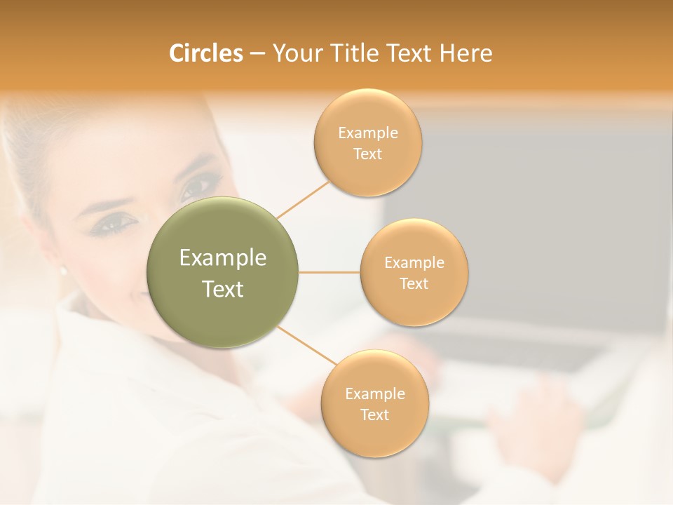 Successful Happy Girl PowerPoint Template