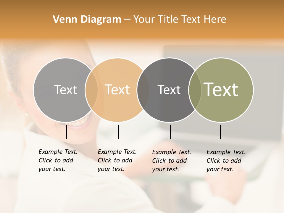Successful Happy Girl PowerPoint Template