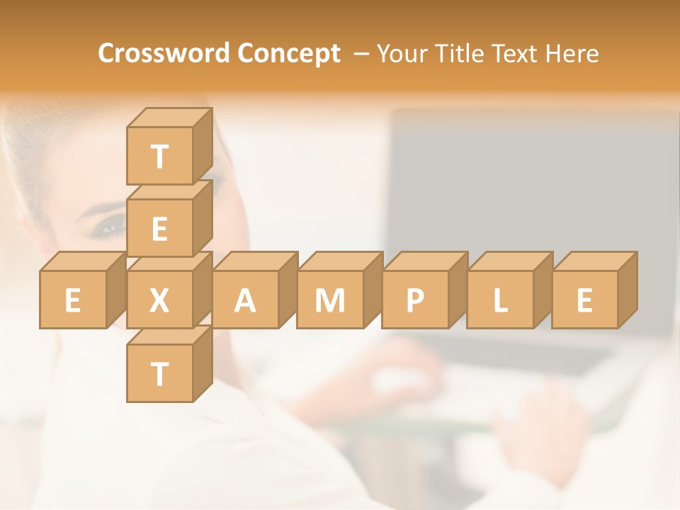 Successful Happy Girl PowerPoint Template