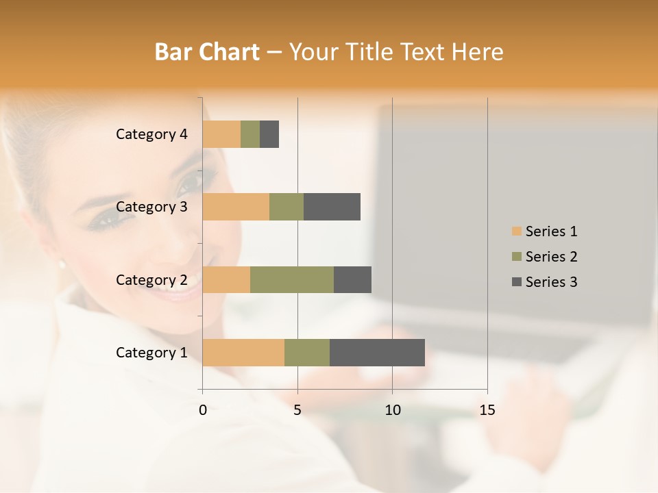 Successful Happy Girl PowerPoint Template