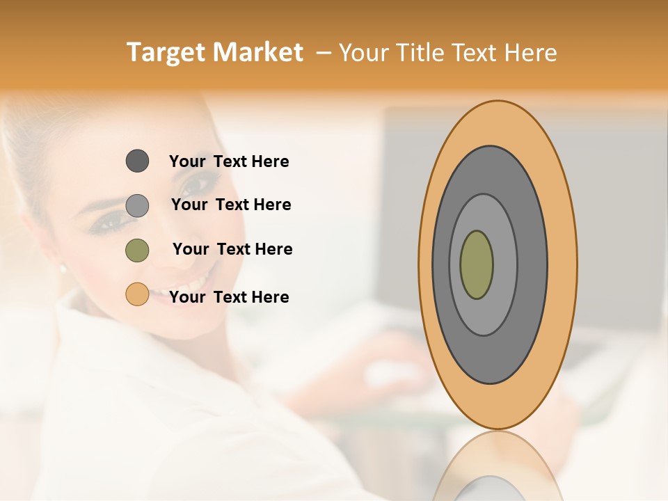 Successful Happy Girl PowerPoint Template