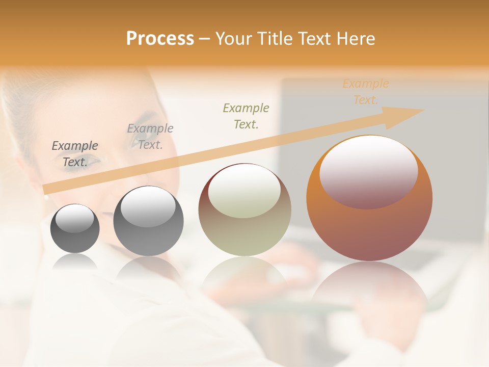 Successful Happy Girl PowerPoint Template