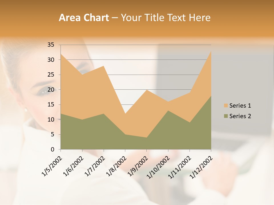 Successful Happy Girl PowerPoint Template